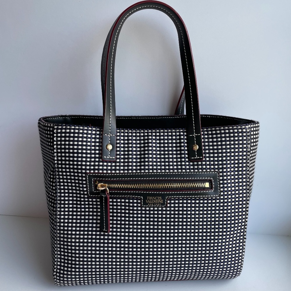 Frances Valentine Black and White Tote